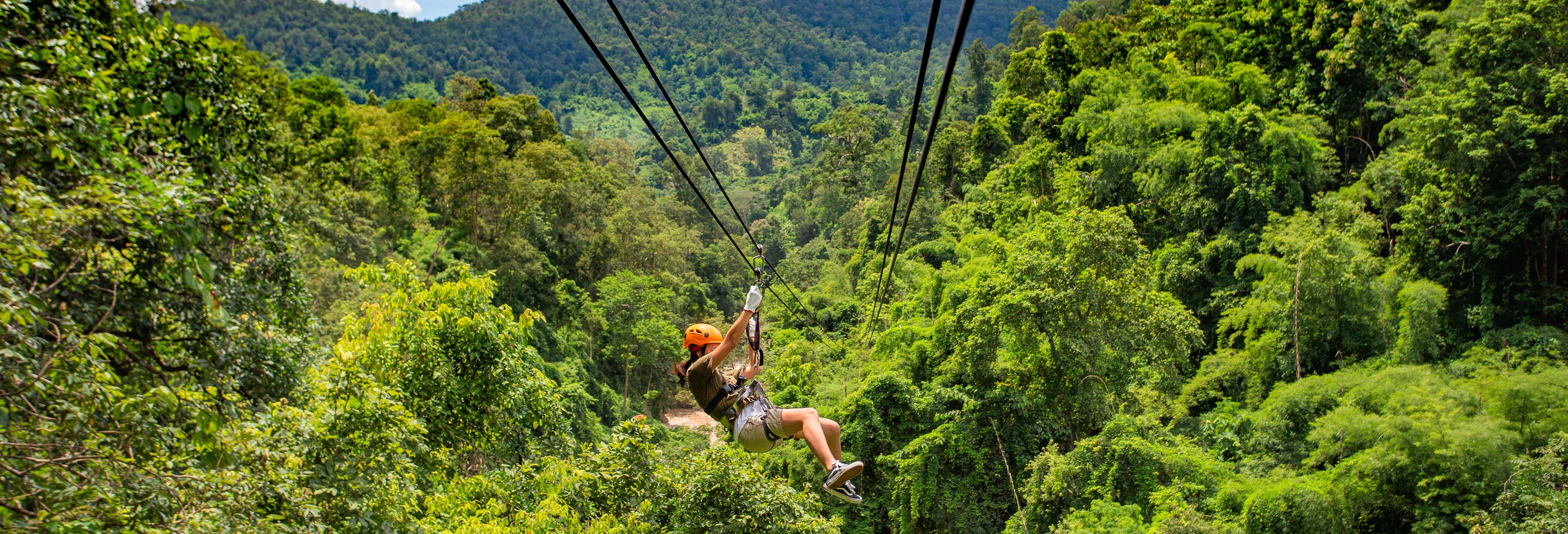 Zip line a Limón