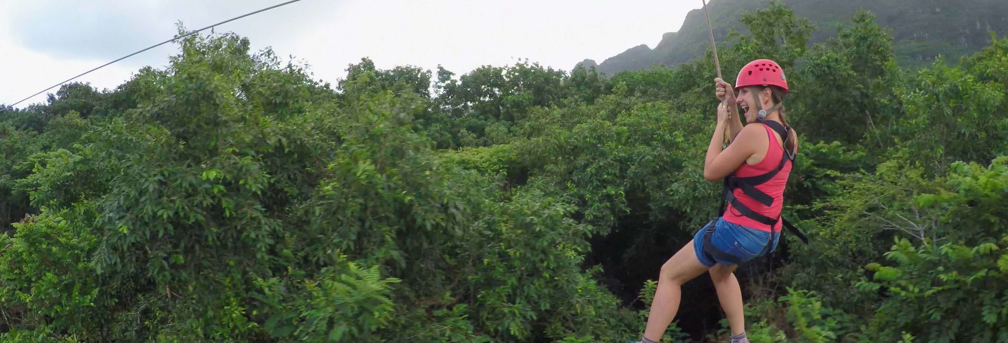 Zip line e discesa in corda doppia nel Puerto Viejo di Limón