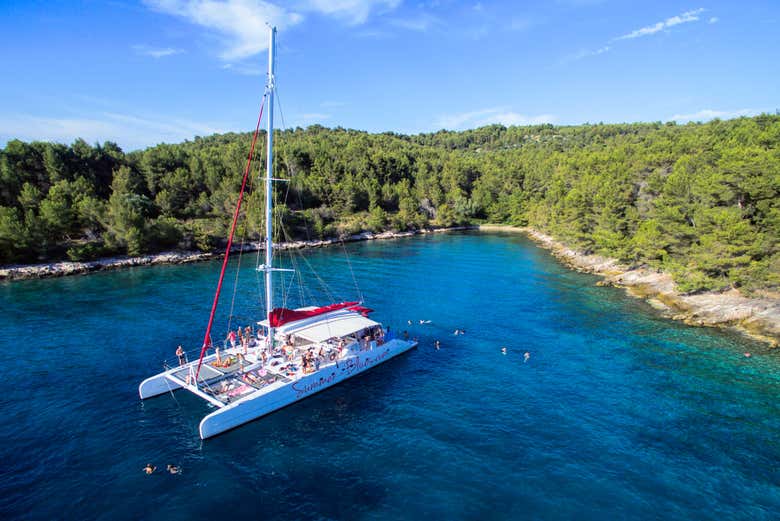 Hvar & Pakleni Islands Catamaran Cruise