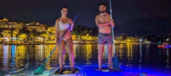 Paddle surf a Spalato al tramonto