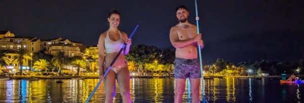 Paddle surf a Spalato al tramonto