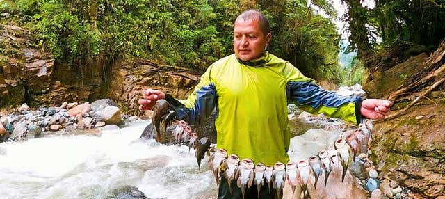 Pesca nel fiume Zuñac con barbecue