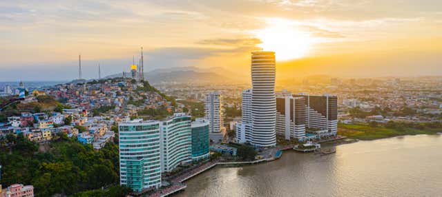 Giro in catamarano sul fiume Guayas al tramonto