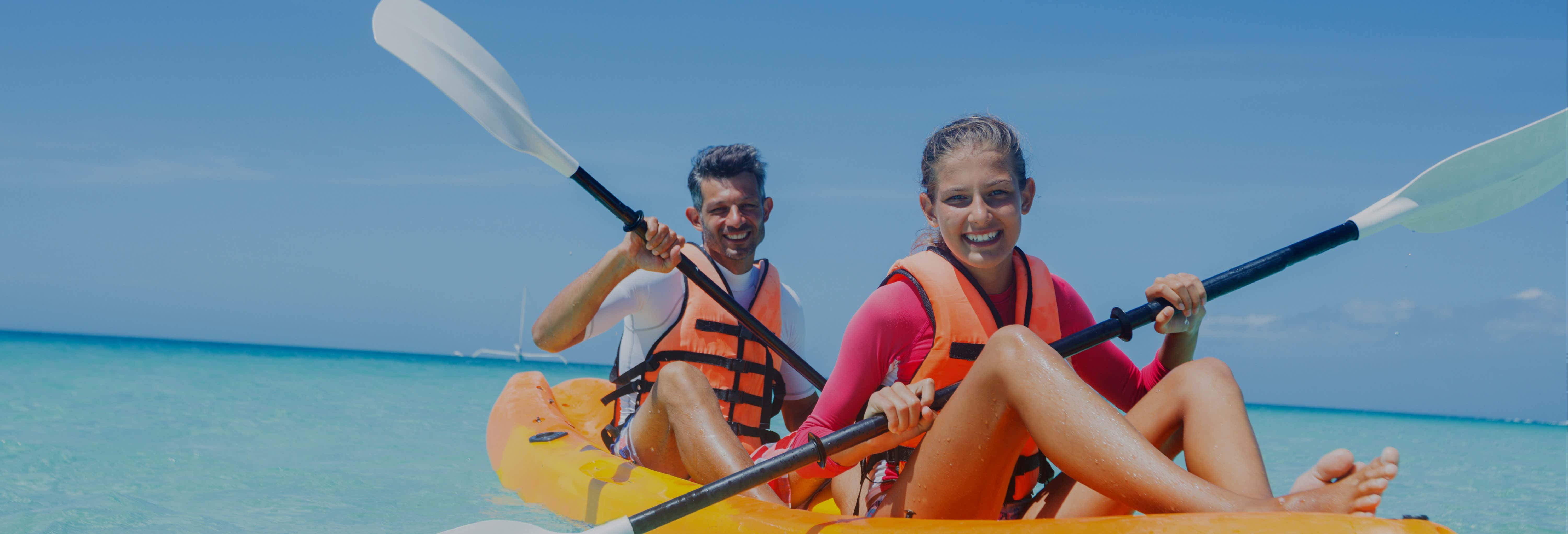 Kayak nella baia di Santa Cruz