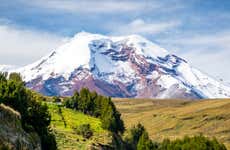 Trilha até a mina de gelo do vulcão Chimborazo