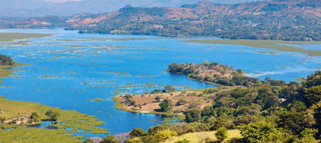 Tour del lago Suchitlán al tramonto