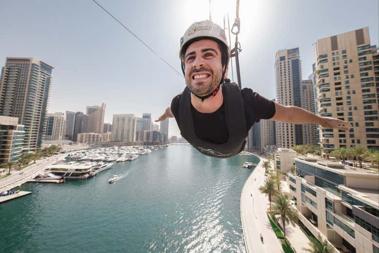 Zip Line at Dubai Marina