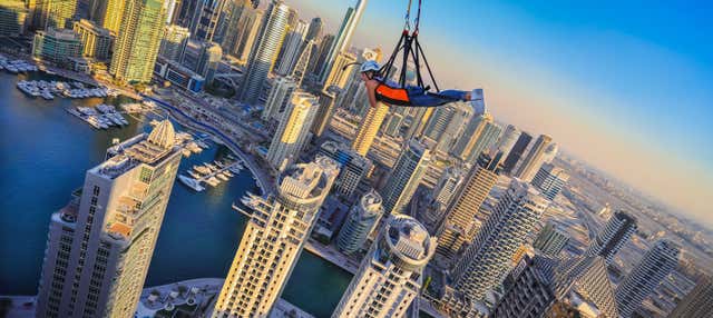 Zip line a Dubai Marina