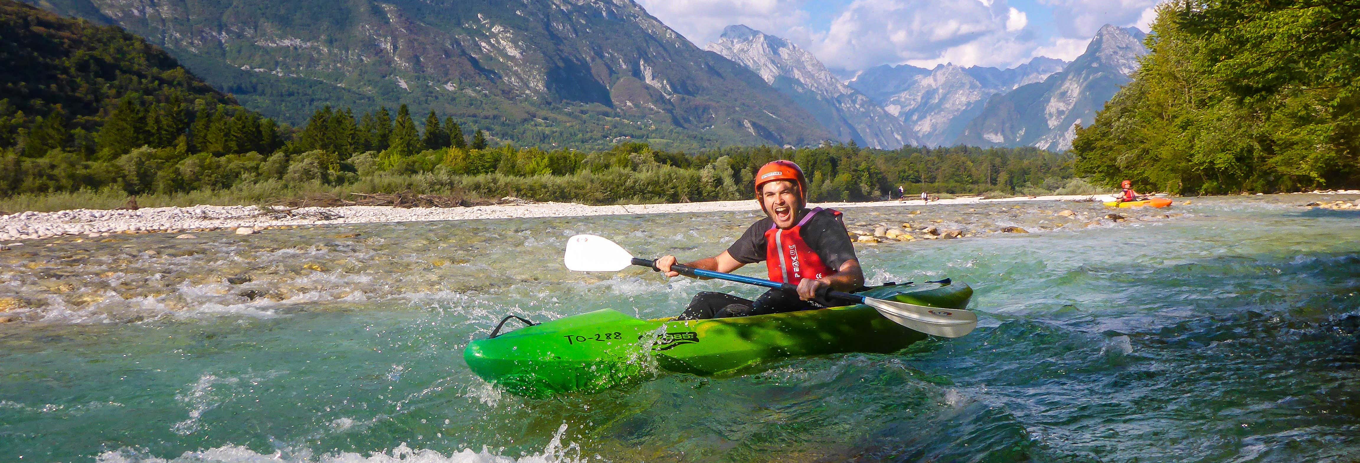 Tour in kayak sul fiume Isonzo