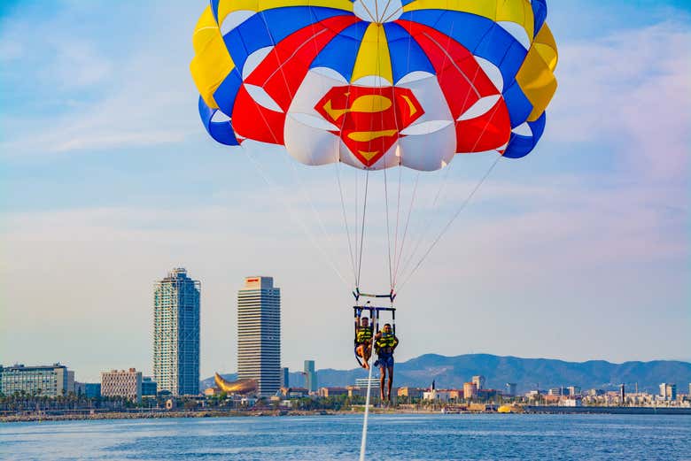 Parasailing in Barcelona