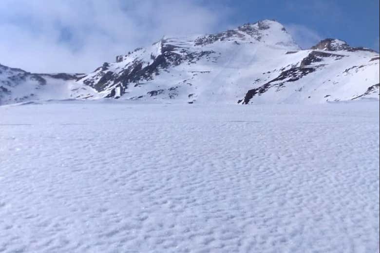 Paseo con raquetas de nieve por Alto Campoo, Brañavieja