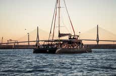 Paseo en catamarán por la bahía de Cádiz al atardecer