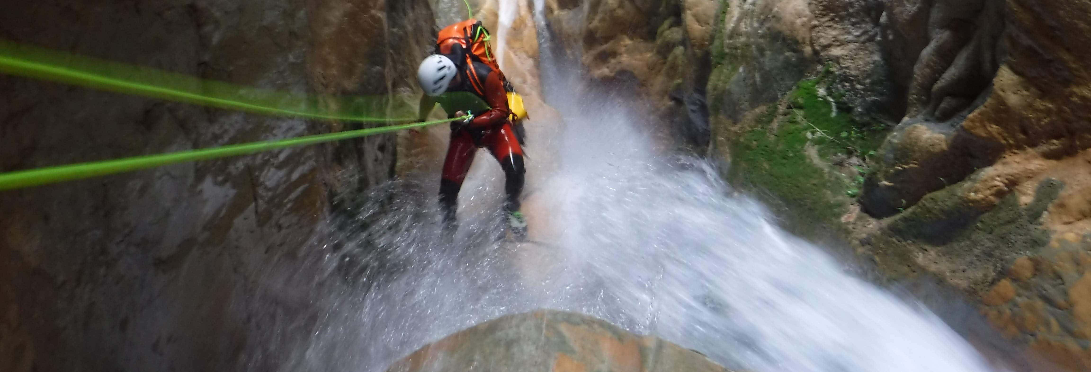 Canyoning at Buitre Gorge