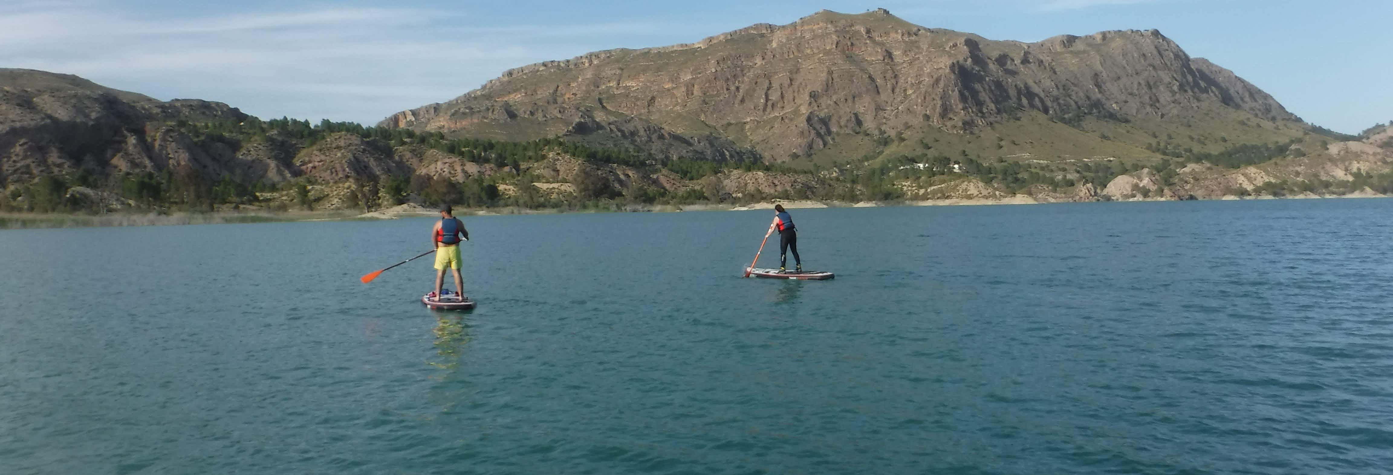 Paddle Surfing in the Alfonso XIII Reservoir