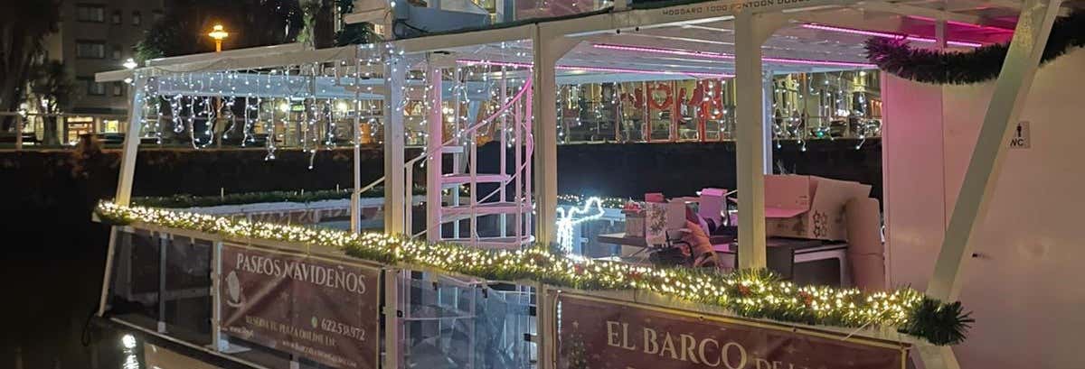 Barca natalizia di Gijón