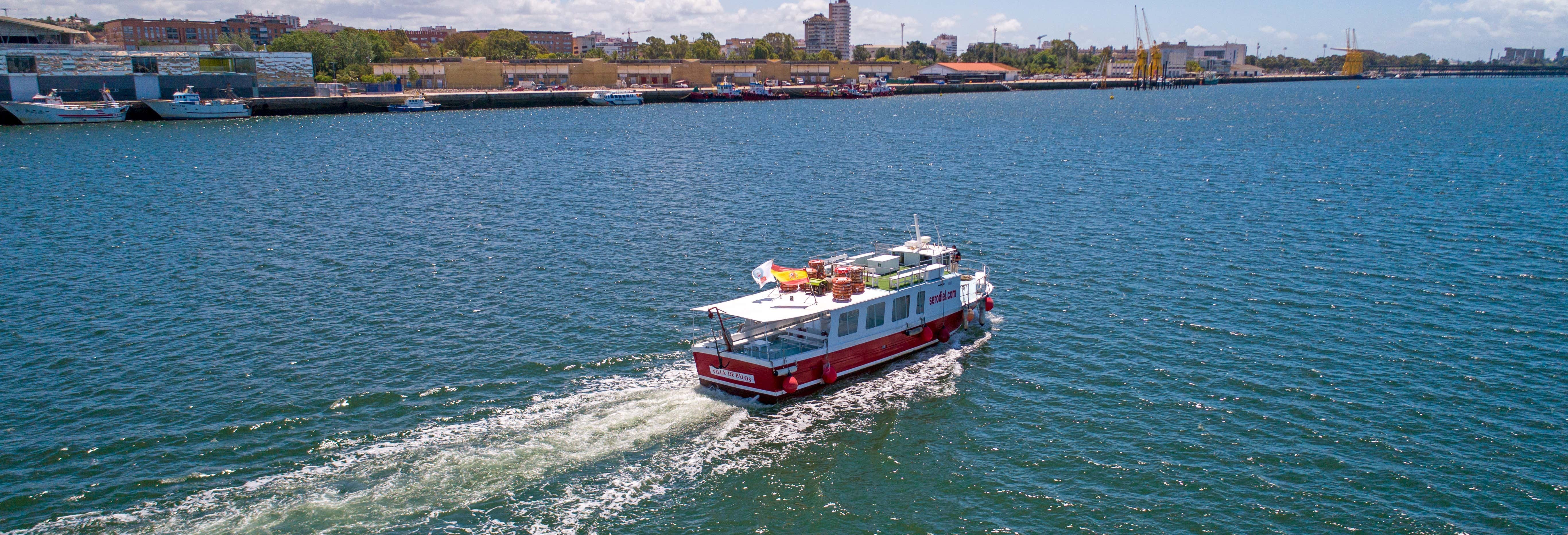 Giro in barca sull'estuario di Huelva + Degustazione di gamberi
