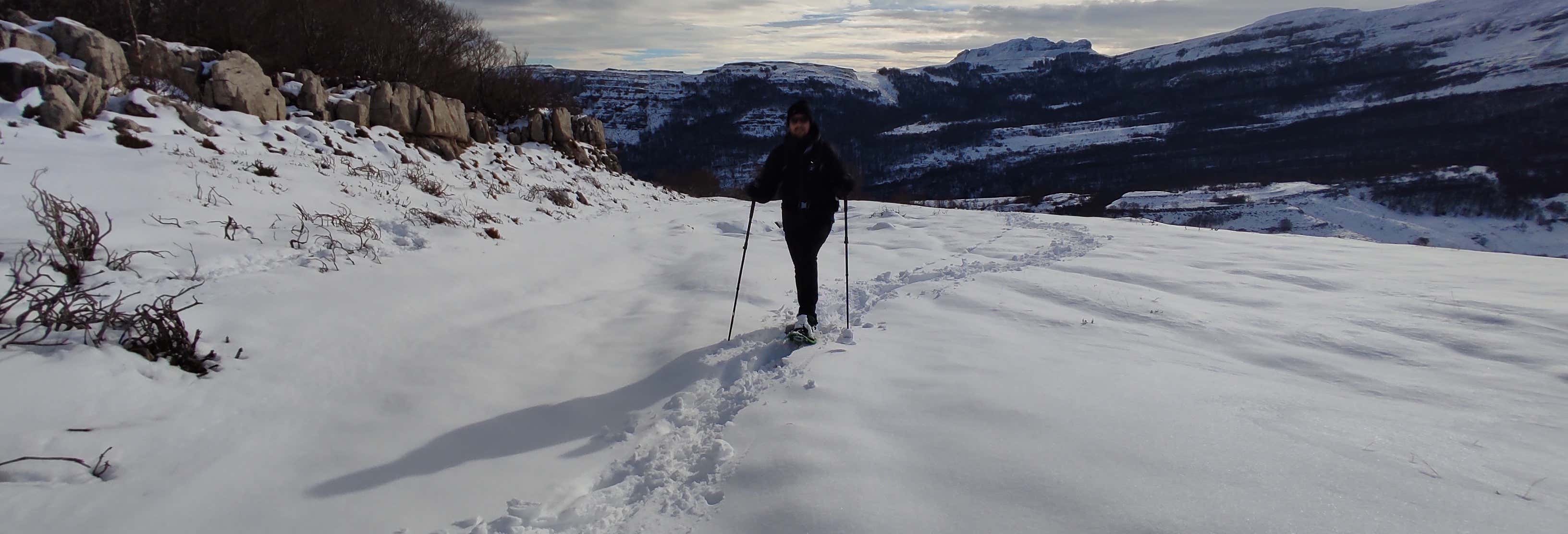 Collados del Asón Snowshoeing Tour