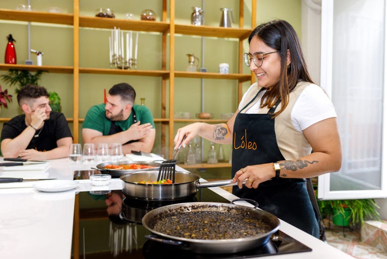 Clase de cocina española en Madrid