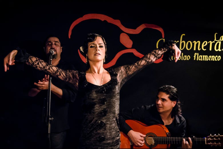 Espectáculo flamenco en el tablao Las Carboneras