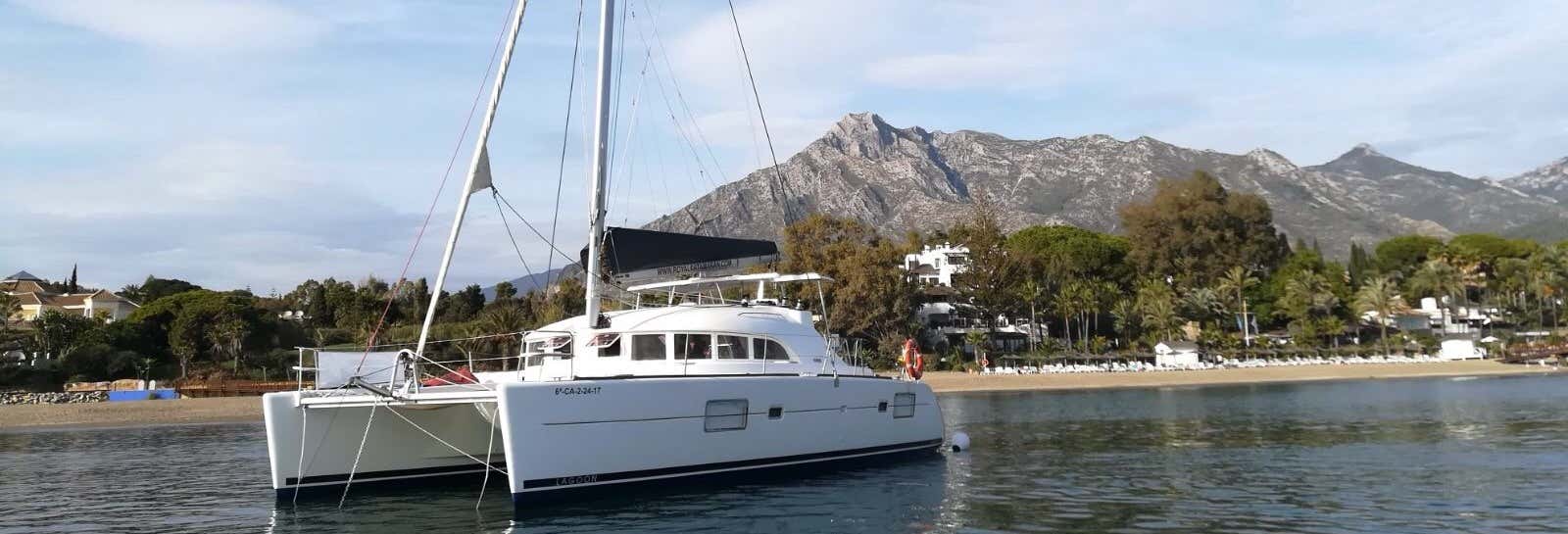 Giro in catamarano con avvistamento di delfini