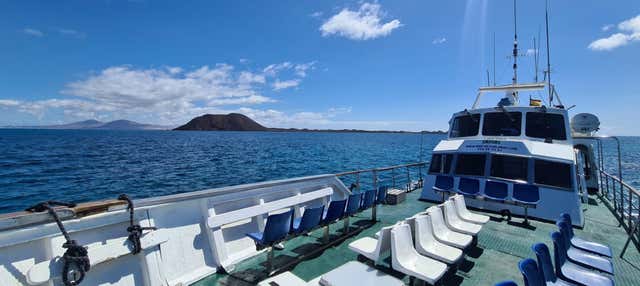 Traghetto per l'Isola di Lobos dal sud di Fuerteventura 