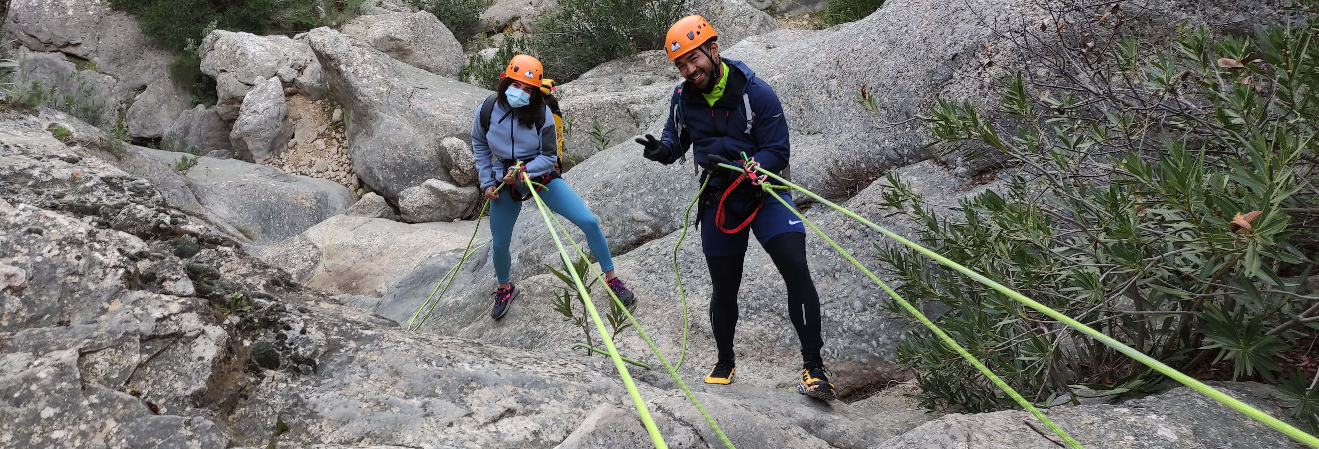 Dry Canyoning at the Ciervo Waterfall