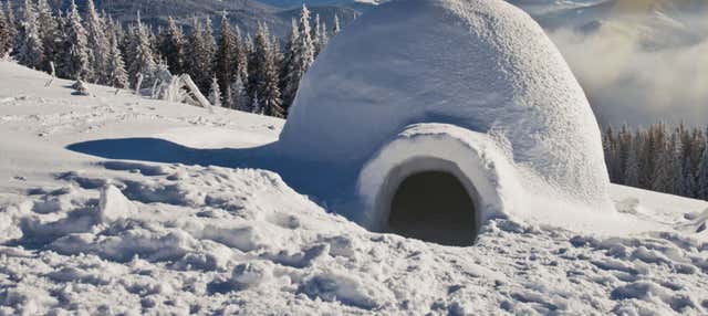Passeggiata con racchette da neve + Costruzione di un iglù