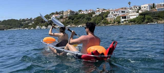 Tour in kayak trasparente nella baia di Addaya