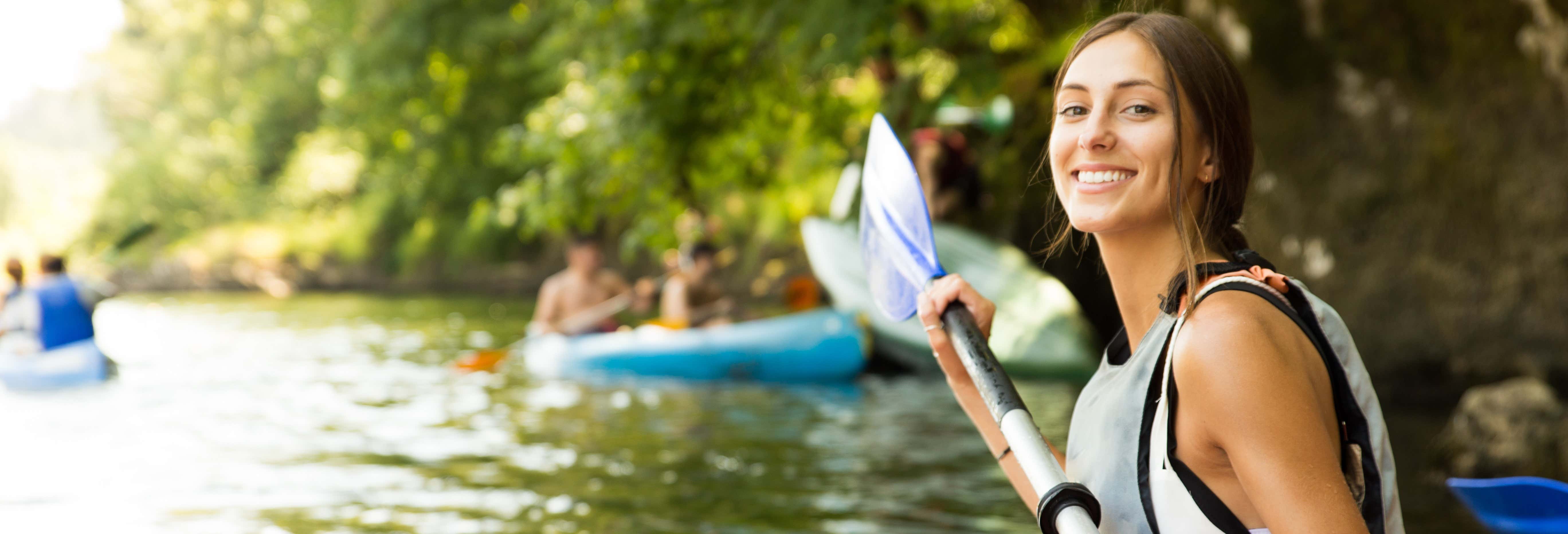 Discesa del Sella in canoa