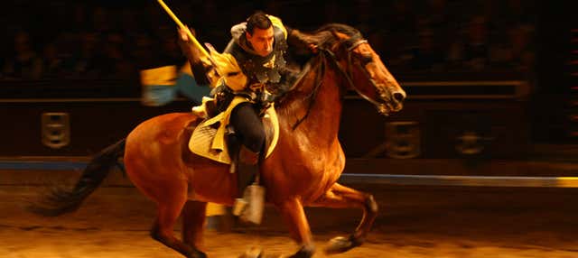 Cena con spettacolo medievale nel Castello di San Miguel