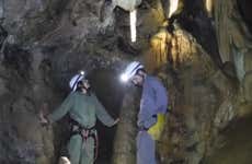 Espeleologia na gruta de Nanzal