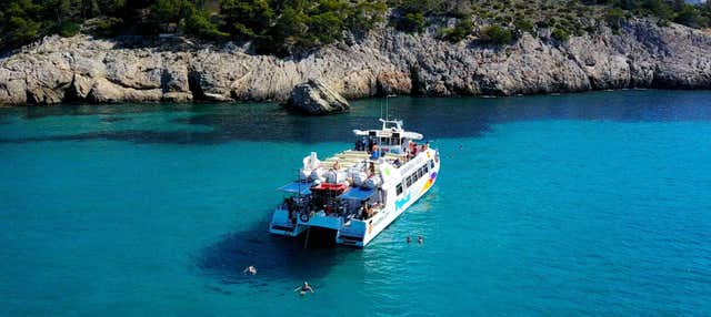 Giro in barca con fondo trasparente alle isole Malgrats e Toro