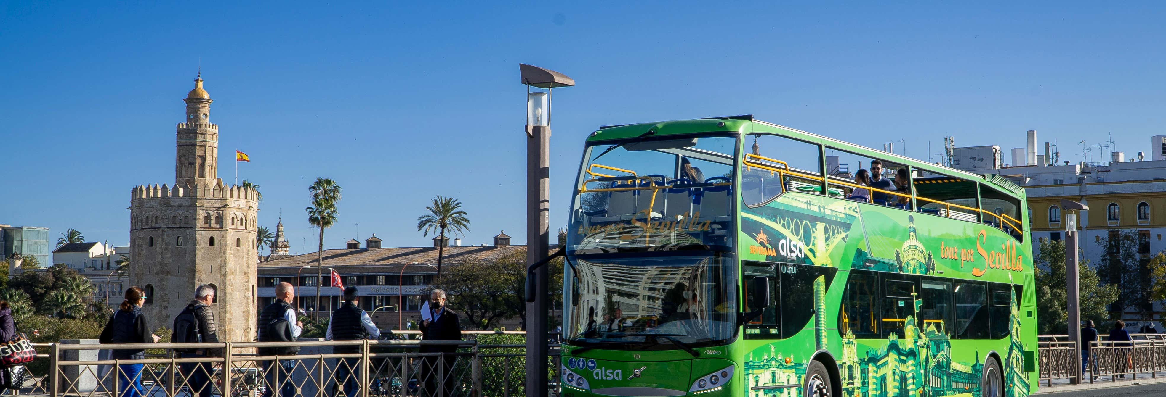 Autobus e battello turistico di Siviglia