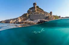 Batismo de mergulho em Tossa de Mar