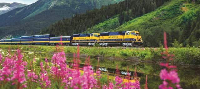 Coastal Classic Train Between Anchorage & Seward