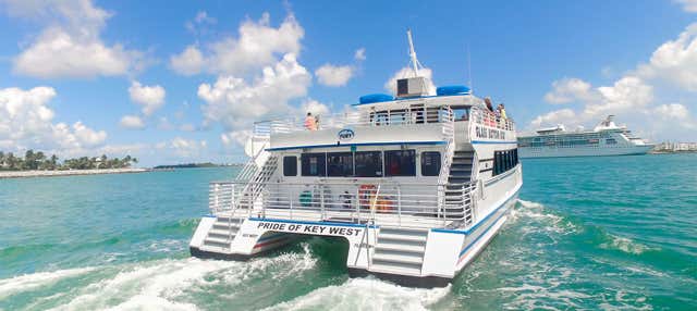 Giro in barca con fondo trasparente