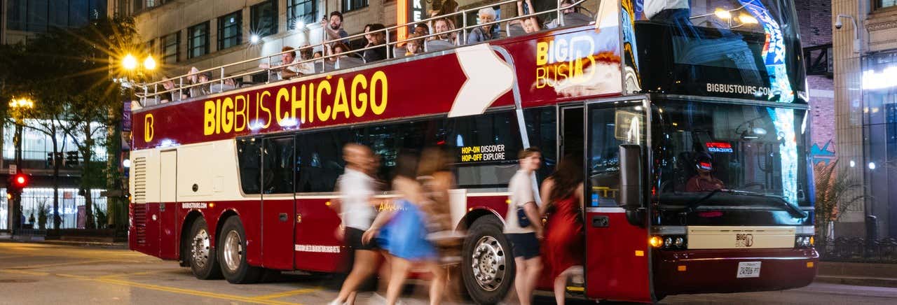 Tour in autobus Big Bus decapottabile al tramonto