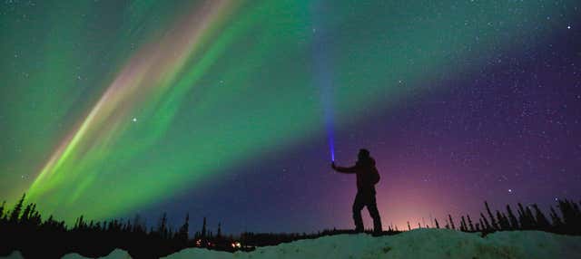 Tour dell'aurora boreale + Terme di Chena