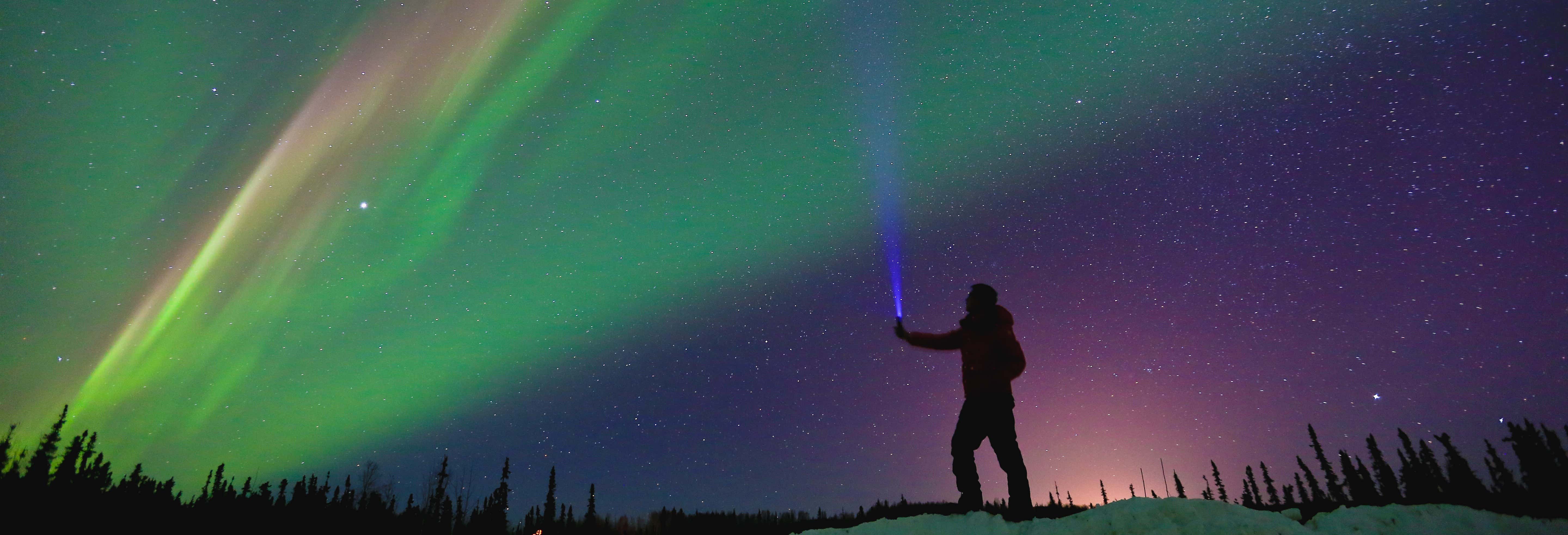 Tour dell'aurora boreale + Terme di Chena