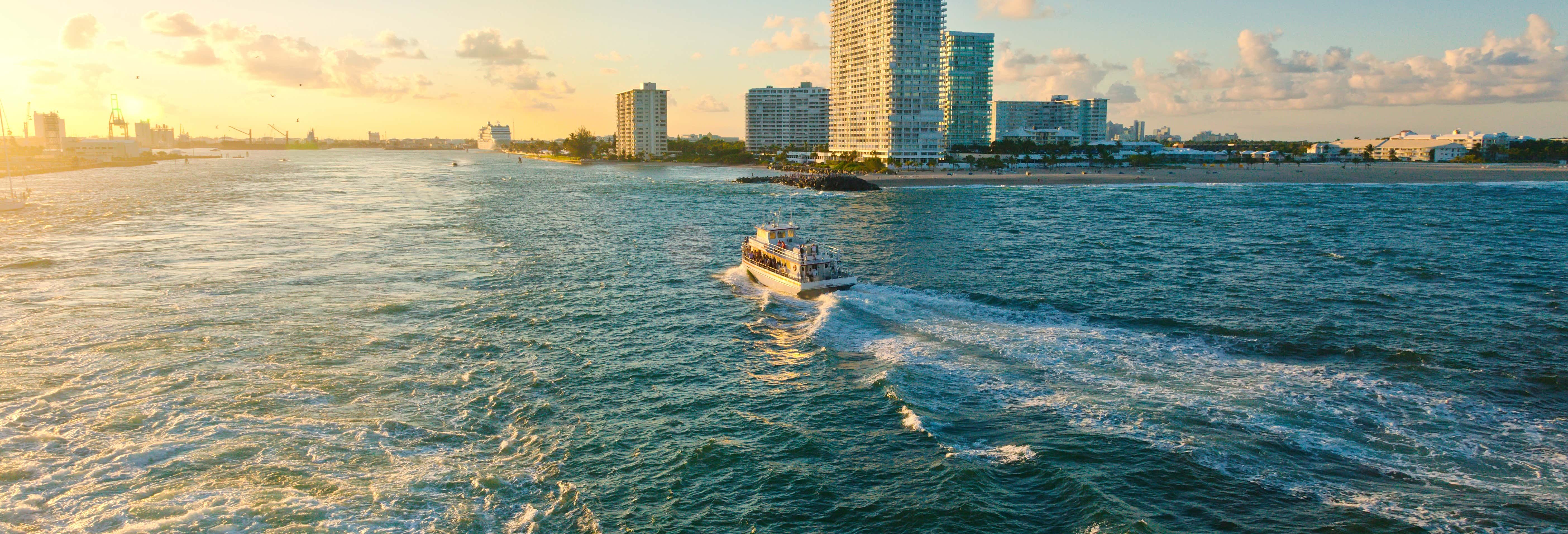 Giro in barca al tramonto a Fort Lauderdale