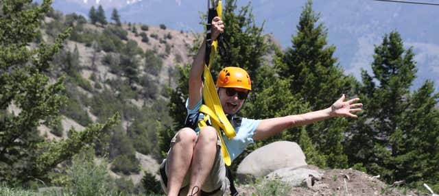 Zip line a Yellowstone