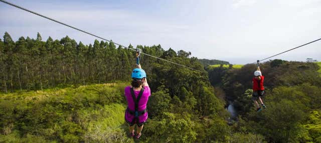 Circuito di zip line sull'Isola di Hawaii
