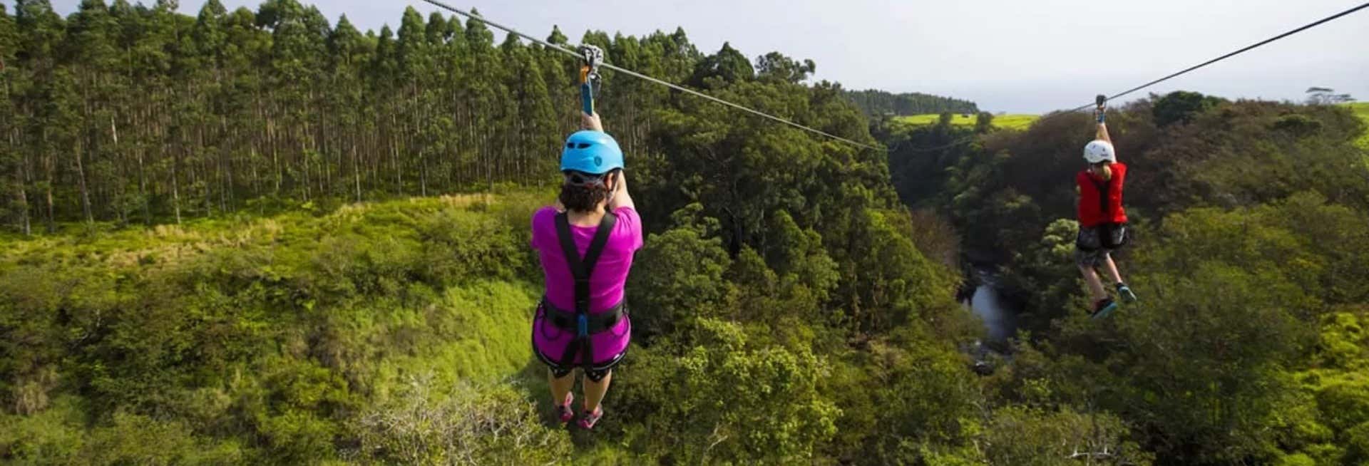 Circuito di zip line sull'Isola di Hawaii