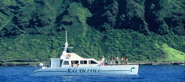 Crociera lungo la costa di Waianae con buffet hawaiano