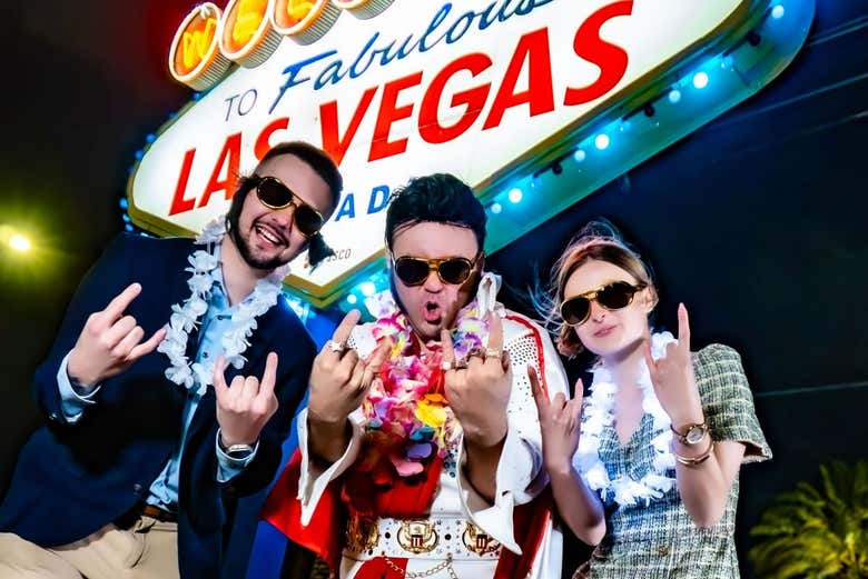 Boda Elvis en el cartel de Las Vegas