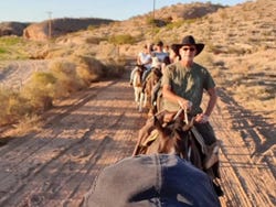 Paseo a caballo por el desierto de Las Vegas