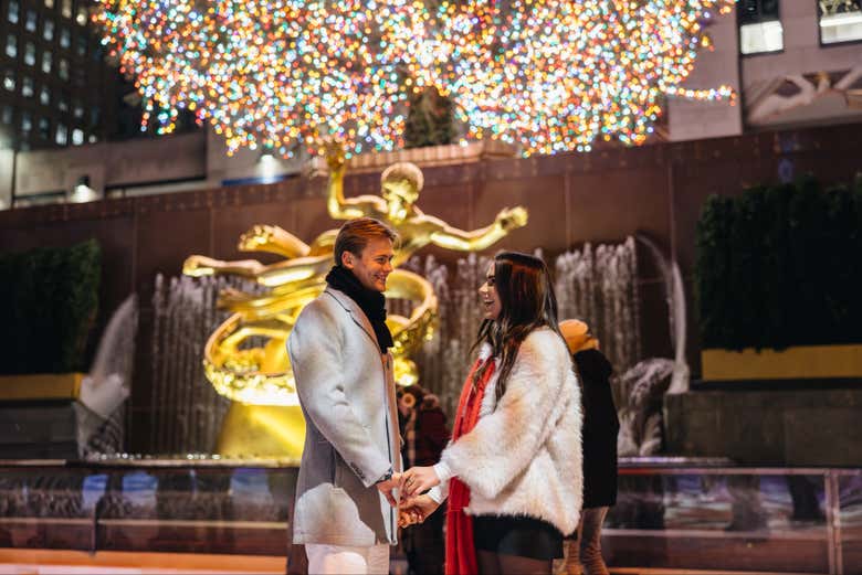 Imagen de Entrada a The Rink, la pista de patinaje sobre hielo de Rockefeller Center