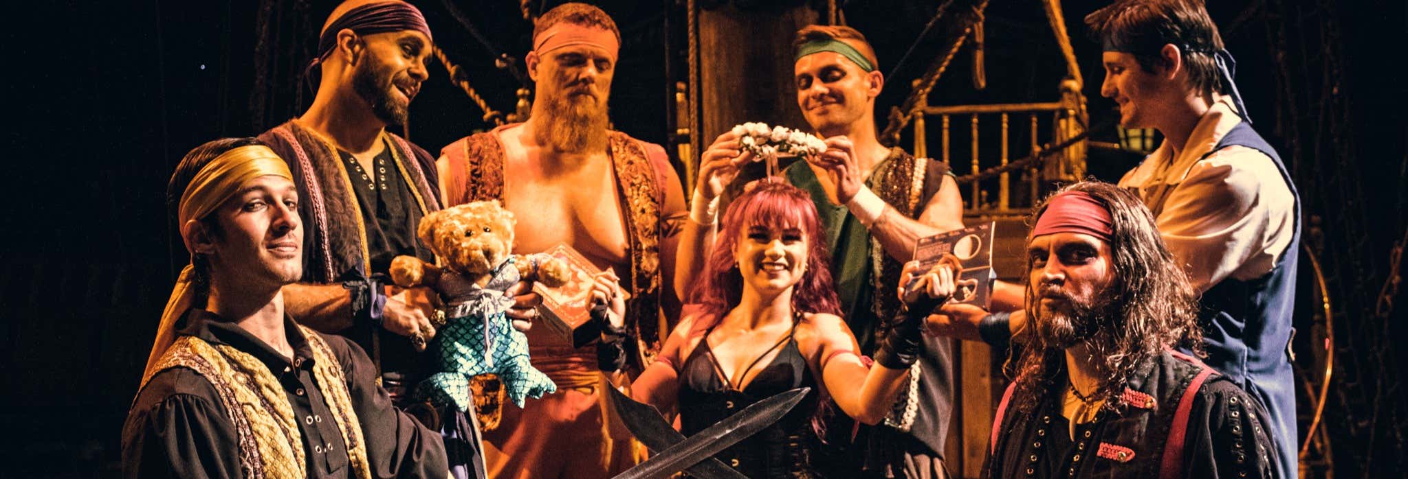 Cena con spettacolo su una barca pirata