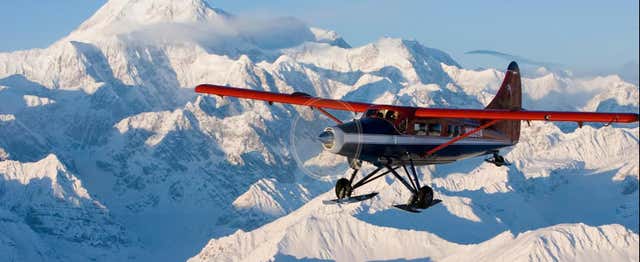 Paseo en avioneta por Denali con aterrizaje en un glaciar