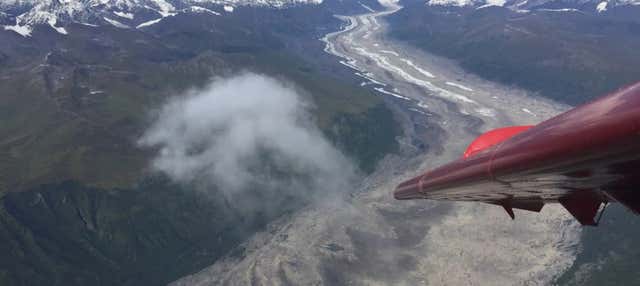 Paseo en avioneta por el valle de Susitna con aterrizaje en un glaciar